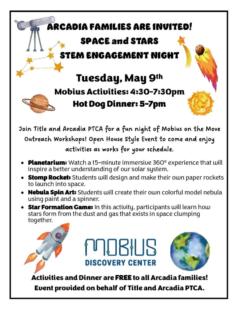 Space and Stars Stem Engagement Night